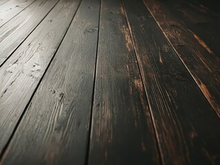 Poster - Captivating wooden floor texture indoor space elegant design close-up view artistic concept