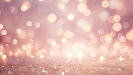 Wall Mural - blush pink glitter background with sparkling lights and soft focus for elegant design