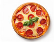 © boro - Pizza with salami and chorizo
