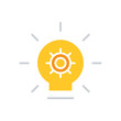 © Ai7 - innovation light bulb icon in flat color style