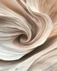 Poster - Abstract swirl of paper texture close-up studio artistic concept