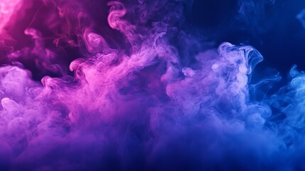 Poster - Close-up of Colorful Leaves Illuminated by Soft Purple Light in a Tranquil Nature Setting During Twilight Hours