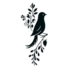 bird silhouette, bird illustration, bird silhouette vector, birds illustration