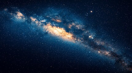Majestic Milky Way galaxy with vibrant stars and cosmic dust.
