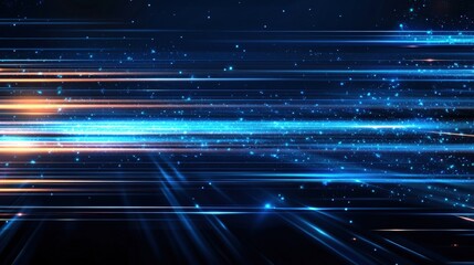 Poster - Abstract blue lines wallpaper with smooth flowing patterns and textures for backgrounds or digital designs
