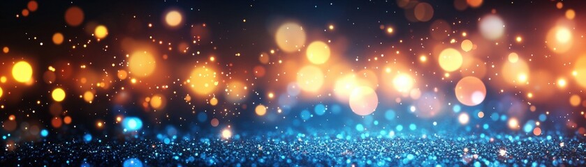 Poster - Abstract bokeh background with colorful lights and blurred photo effects for creative design projects