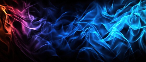 Aufkleber - Abstract background featuring colorful smoke swirls with a blurred photo effect for artistic designs