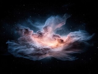 Poster - Celestial cloud formation outer space digital art cosmic environment vast viewpoint astrophysics concept