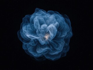 Poster - Cosmic nebula formation outer space digital art dark environment abstract viewpoint science concept