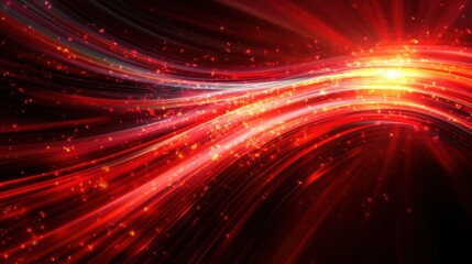Aufkleber - Abstract background with red and yellow lines creating a dynamic and vibrant visual effect