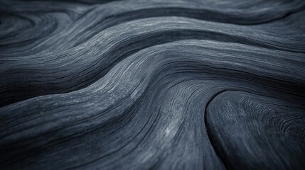Poster - Flowing patterns of dark wood grain studio abstract texture artistic close-up nature's elegance