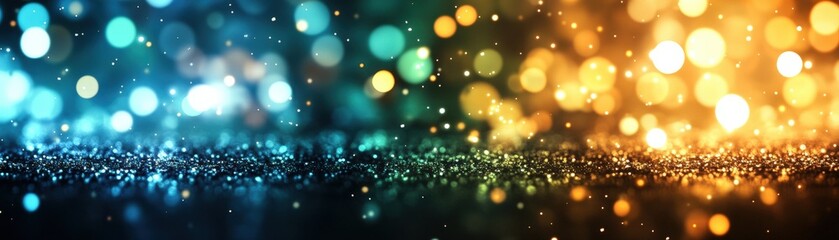 Poster - Abstract glowing background with bokeh lights and soft focus for creative design projects