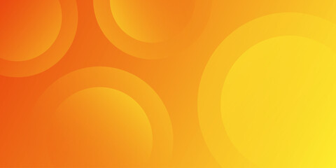 Orange and yellow gradient abstract background with liquid circle effect. Modern background design. Vector illustration