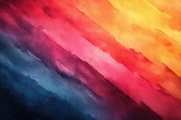 Poster - Textures of watercolor strokes blending vibrant colors in artistic abstraction