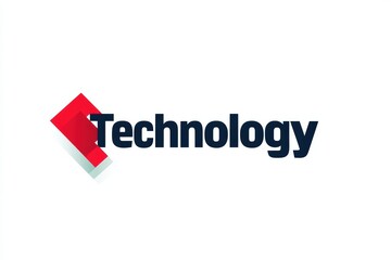 Poster - Vector logo representing technology with modern design on a clean white background