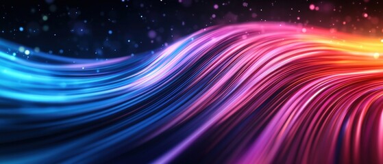 Poster - Abstract background featuring colorful lines and shapes with artistic flair and vibrant hues