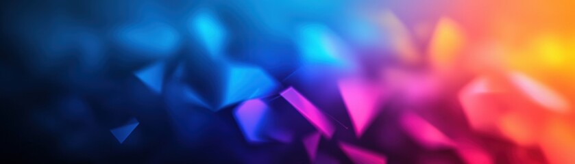 Poster - Abstract colorful geometric background with triangles and shapes in vibrant hues and patterns