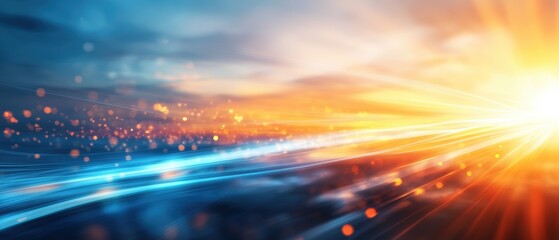 Poster - Abstract motion blur background with vibrant colors and dynamic patterns for creative design projects