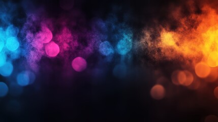 Poster - Colorful abstract lights and patterns creating vibrant wallpapers for digital backgrounds and designs