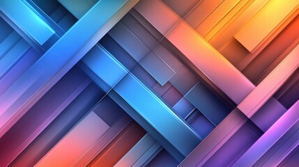 Aufkleber - Colorful abstract background with wavy lines and blurred effects for creative projects and designs