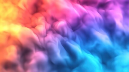 Poster - Colorful smoke background with abstract patterns in vibrant shades for creative projects