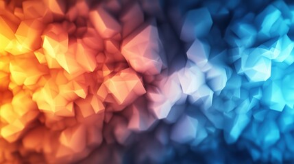 Poster - Abstract background featuring colorful triangles in a modern geometric design with vibrant hues