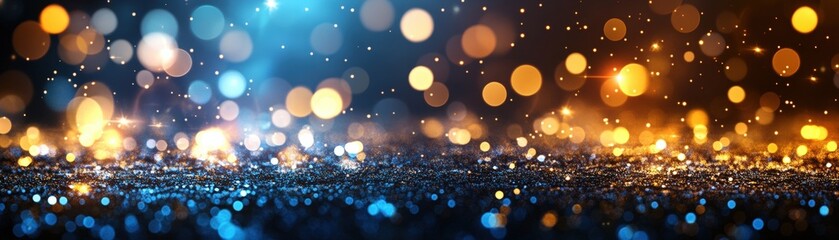 Poster - Abstract colorful lights background with bokeh effects for creative and artistic design projects