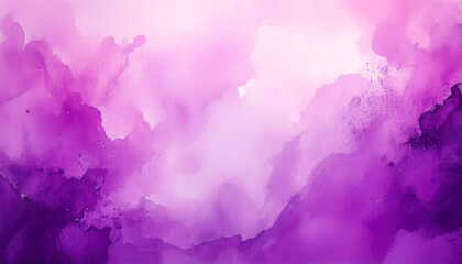 Poster - abstract purple watercolor creates serene background cover design