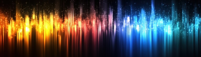 Poster - Abstract background with colorful lights creating a vibrant and dynamic visual display for creative projects