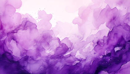 Poster - abstract purple watercolor creates serene background cover design