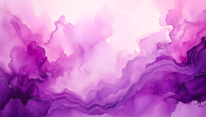 Poster - abstract purple watercolor creates serene background cover design