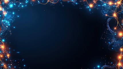 Poster - Abstract background featuring glowing lights and stars creating a luminous cosmic scene