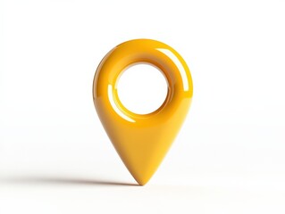 Poster - yellow map pointer