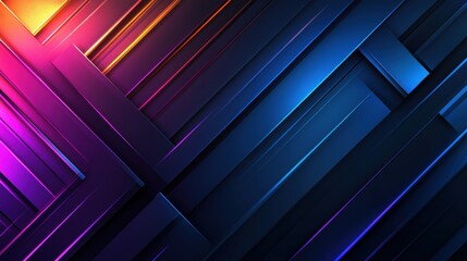 Poster - Abstract background featuring colorful lines and shapes in a dynamic design with a modern aesthetic