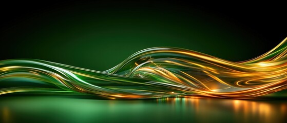 Aufkleber - Abstract background featuring wavy lines and shapes with a focus on modern artistic design elements