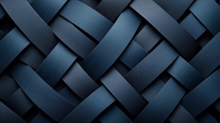 Aufkleber - Dark blue background with woven pattern and photo in center for creative design use