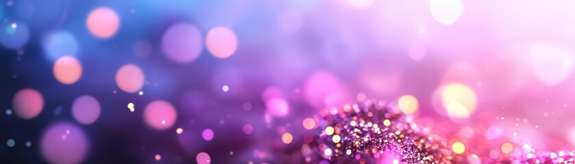 Poster - Abstract glowing background with bokeh lights creating a soft visual effect for artistic projects