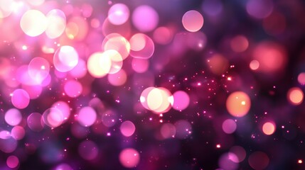 Poster - Abstract background with blurred lights creating a bokeh effect for artistic and design purposes