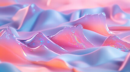 Aufkleber - Close up of a vibrant pink and blue abstract background with texture and depth for creative projects