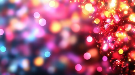 Poster - Colorful abstract background with bright lights and blurred photo effects for creative designs