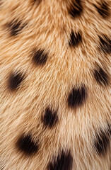 Wall Mural -  A Close-Up Look at the Texture of a Leopard's Spotted Coat