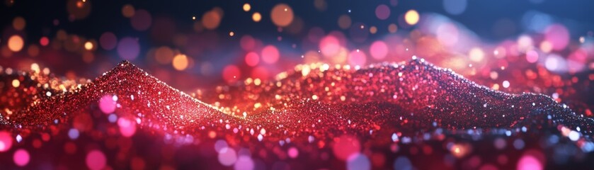 Poster - Abstract background featuring colorful lights and blurs creating a dynamic visual effect