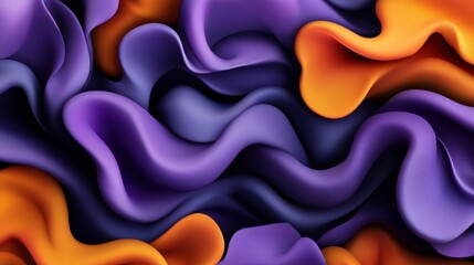 Aufkleber - Colorful waves and abstract patterns in vibrant hues creating a dynamic visual experience