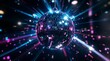 © Adithya Art Hub - Disco Ball Hanging in Smoky Nightclub with Colorful Lights