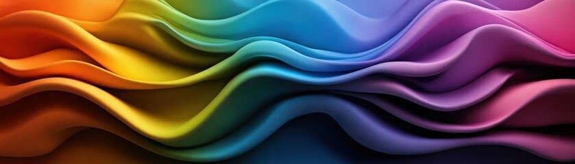 Aufkleber - Abstract background featuring colorful waves and dynamic shapes for creative design projects