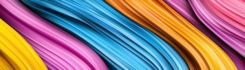 Poster - Colorful paint streaks on canvas creating an abstract artistic background for design and decoration