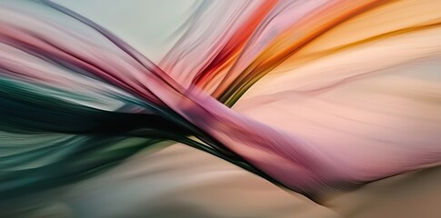 Poster - A rainbow-colored gradient background with abstract lines, ideal for use in designs, screens, wallpapers, banners, and posters