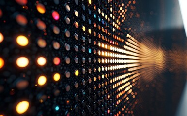 Poster - Pixels on the macro level of the liquid crystal screen