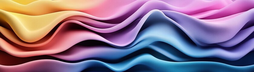 Aufkleber - Abstract background featuring wavy lines and flowing patterns in vibrant colors and textures