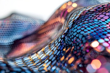 Poster - a close-up view of an abstract led screen showcasing an rgb led diode from a tv or monitor display p